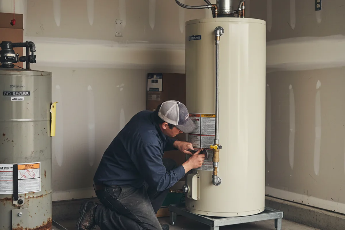 Water heater and shutoff valve replacement in Buckhannon